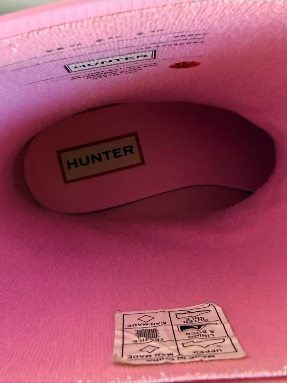 Hunter Pink Glitter Kids Waterproof Rain Boots